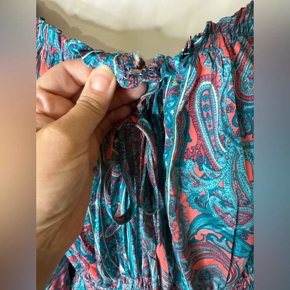 ❤️‍🔥HOT DEAL❤️‍🔥 Bohemian Paisley Print Long Sleeve Dress - Picture 10 of 13